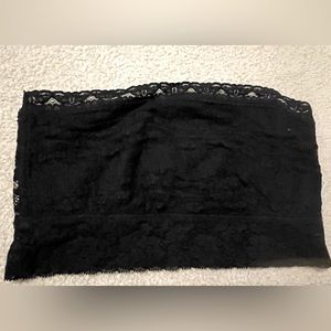 Free People Black Bandeau Bra size Large
